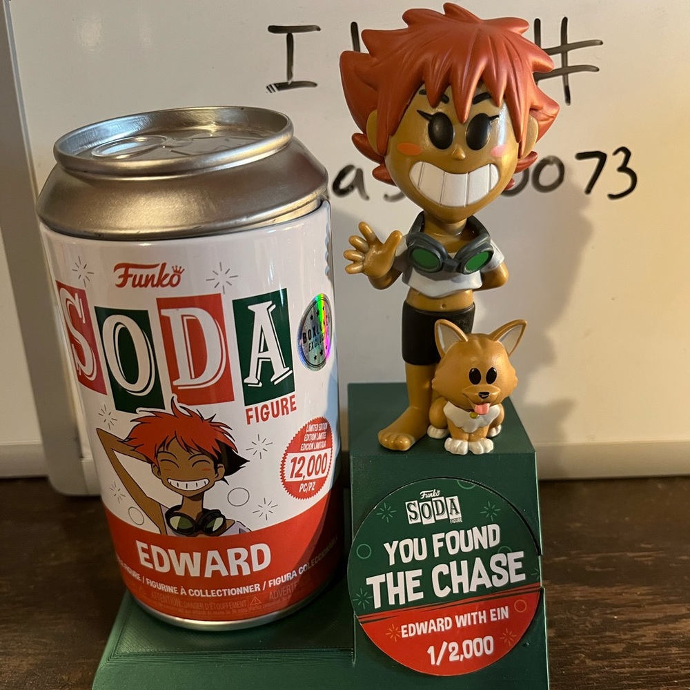 Funko Soda CHASE Edward with Ein Limited Edition cowboy bebop box lunch figure